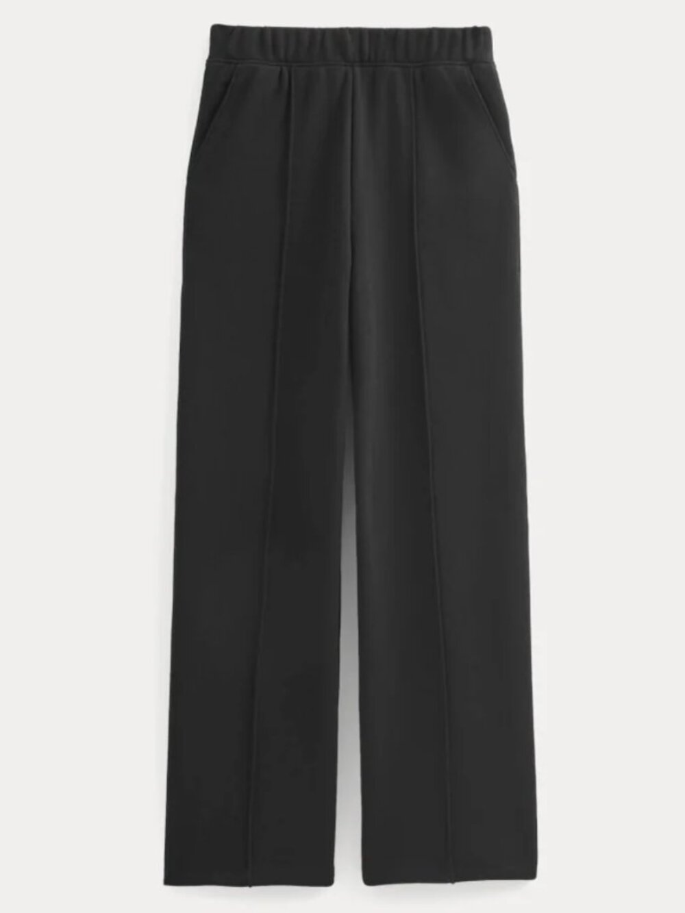 NWT Everlane Black Lightweight Terry Pintuck Sweatpant Women's Size Small